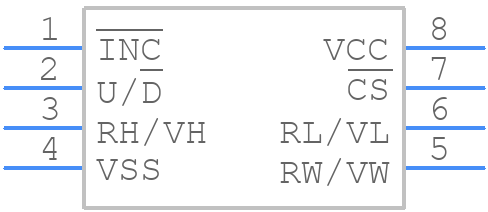 X9315USZ-2.7T1 - Renesas Electronics - PCB symbol