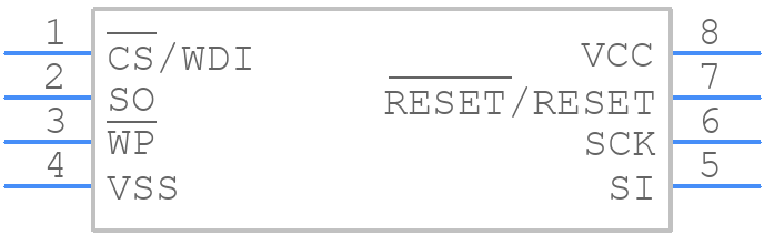 X5043M8Z-2.7 - Renesas Electronics - PCB symbol