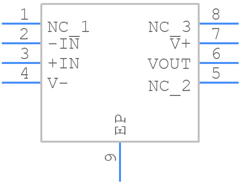 ISL28117FRTBZ-T7A - Renesas Electronics - PCB symbol