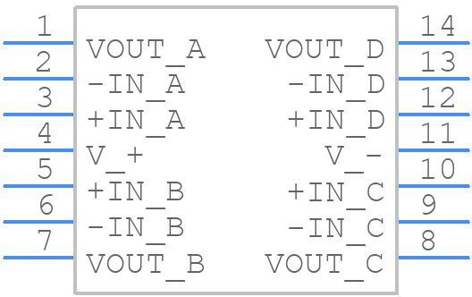 ISL28417FVBZ-T7 - Renesas Electronics - PCB symbol