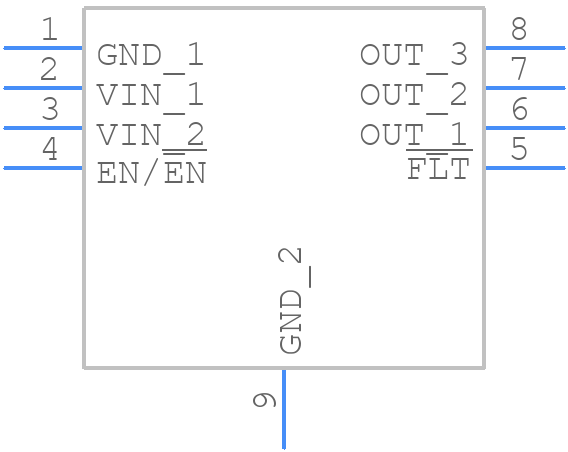 ISL61862ACRZ-T - Renesas Electronics - PCB symbol