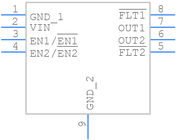ISL61852ACRZ-T - Renesas Electronics - PCB symbol
