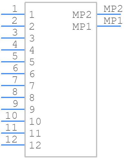DF13-12P-1.25H(21) - Hirose - PCB symbol