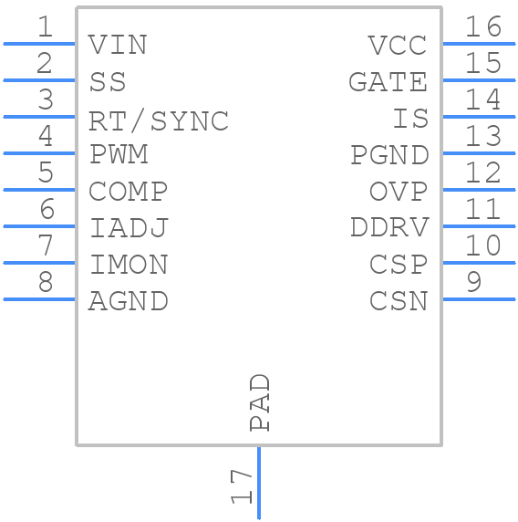 TPS92691PWP - Texas Instruments - PCB symbol