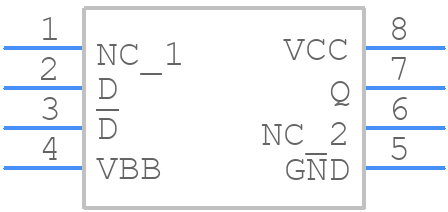 MC100EPT21DTR2G - onsemi - PCB symbol