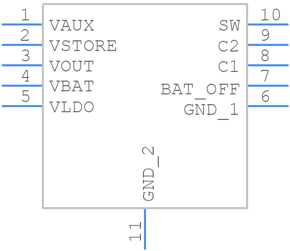 LTC3107IDD#TRPBF - Analog Devices - PCB symbol
