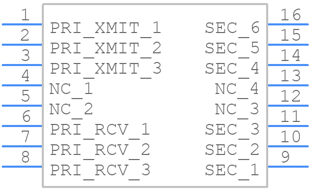 HR601680 - Hanrun Electronics - PCB symbol