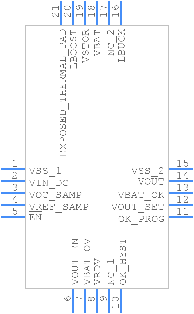 BQ25570 - Texas Instruments - PCB symbol
