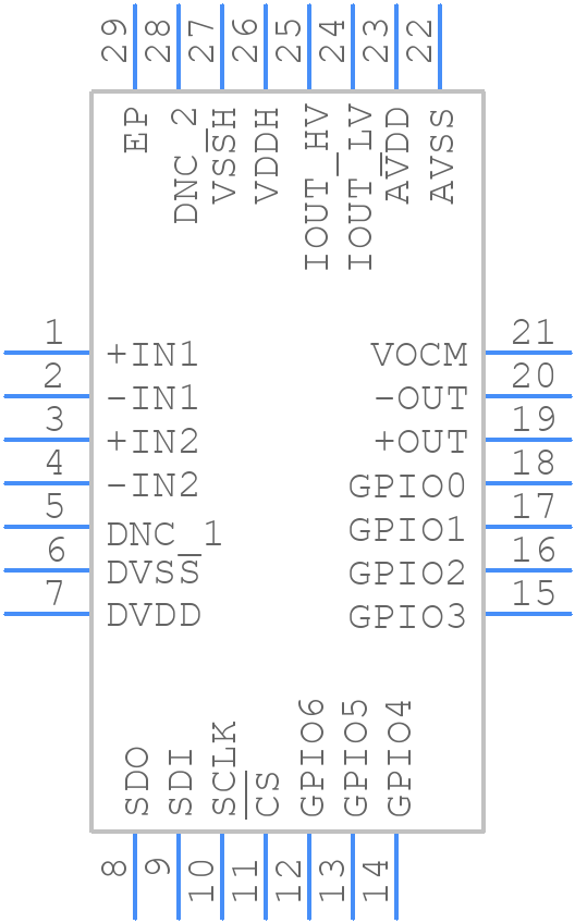ADA4254ACPZ - Analog Devices - PCB symbol