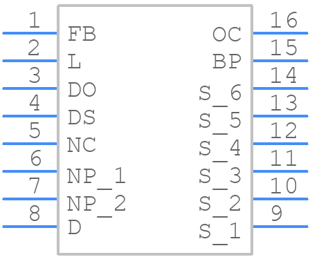 LYT5218D-TL - Power Integrations - PCB symbol