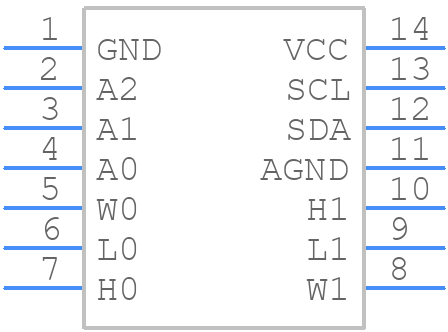 DS1807E+ - Analog Devices - PCB symbol
