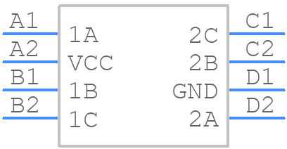 SN74LVC2G66YZPR - Texas Instruments - PCB symbol