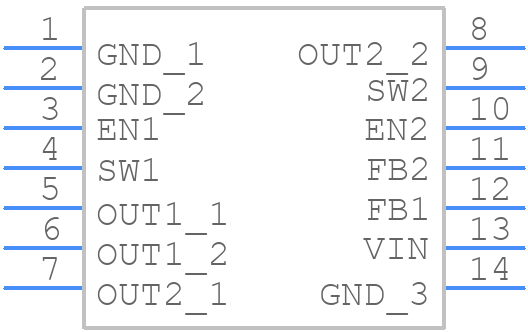 MPM38111GR-P - Monolithic Power Systems (MPS) - PCB symbol