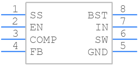 MP1472GJ-P - Monolithic Power Systems (MPS) - PCB symbol