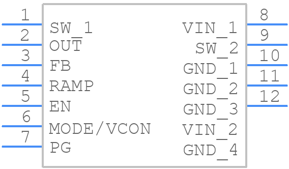 MP2145GD-P - Monolithic Power Systems (MPS) - PCB symbol