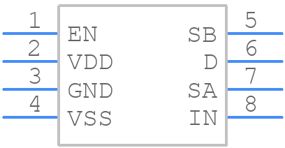 ADG1219BRJZ - Analog Devices - PCB symbol