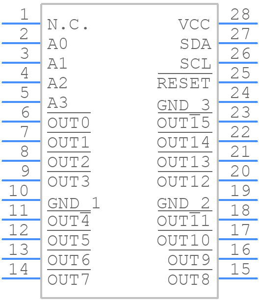 TLC59116FIPWR - Texas Instruments - PCB symbol