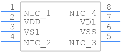 ADG465BRMZ - Analog Devices - PCB symbol