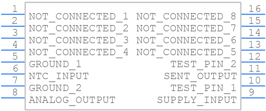 MLX90821LXG-DBA-005-RE - Melexis - PCB symbol