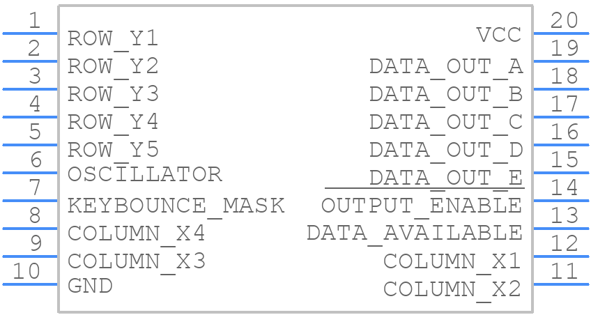 MM74C923WM - onsemi - PCB symbol