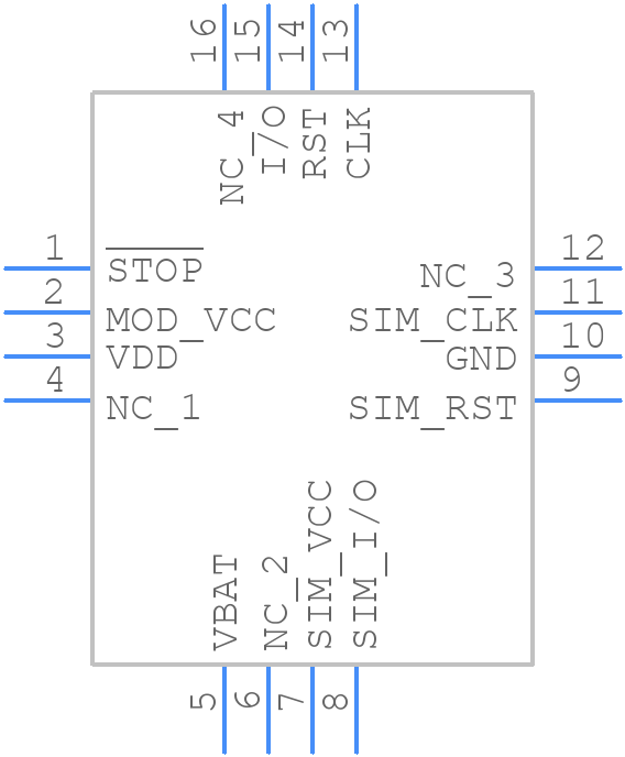 NCN4555MNR2G - onsemi - PCB symbol