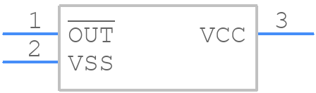 STM1061N23WX6F - STMicroelectronics - PCB symbol