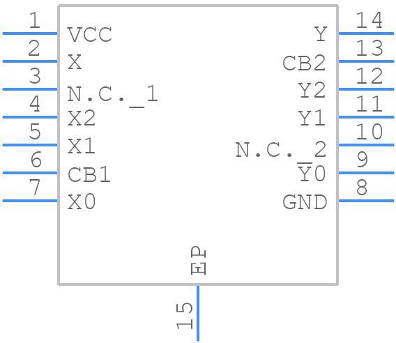 MAX4908ETD+T - Analog Devices - PCB symbol