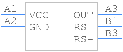 MAX4372TEBT+T - Analog Devices - PCB symbol