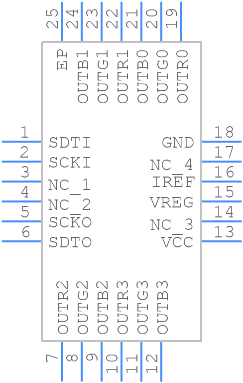 TLC5971RGET - Texas Instruments - PCB symbol