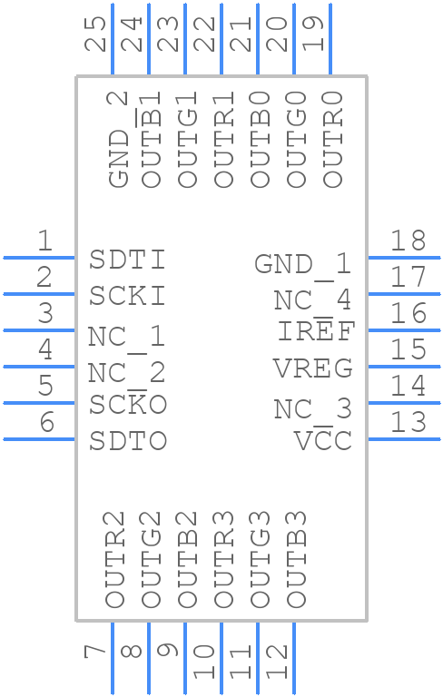 TLC5971RGER - Texas Instruments - PCB symbol