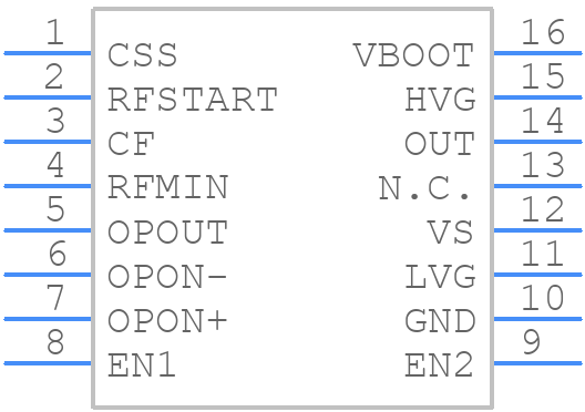 L6598D013TR - STMicroelectronics - PCB symbol