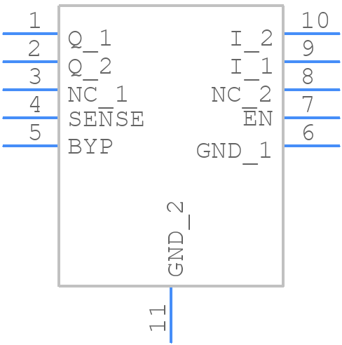 TLS205B0LDV33XUMA1 - Infineon - PCB symbol