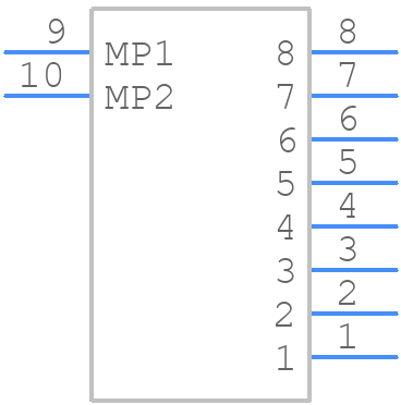 FH34SRJ-8S-0.5SH(50) - Hirose - PCB symbol