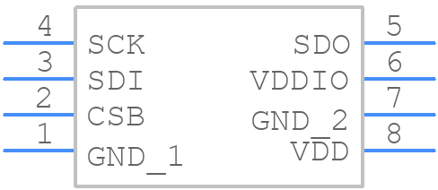 DPS310XTSA1 - Infineon - PCB symbol