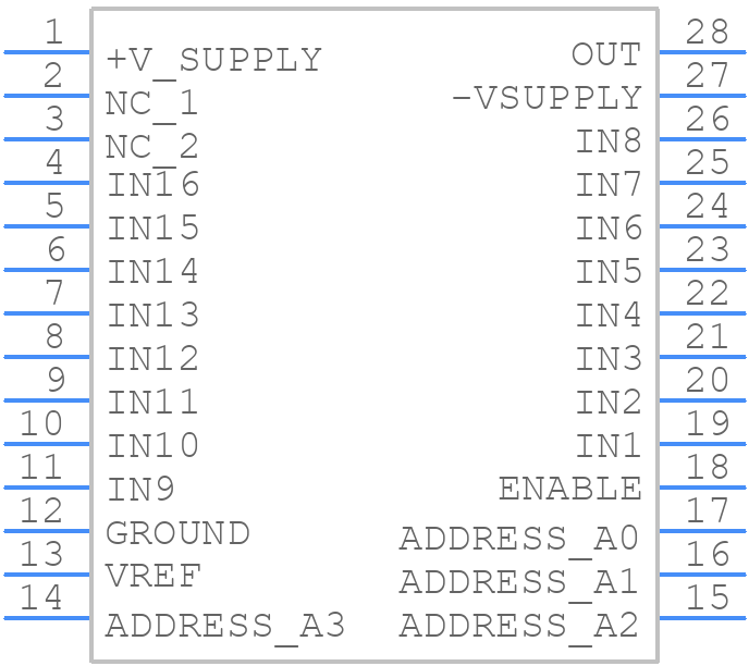 MPC506AU - Texas Instruments - PCB symbol