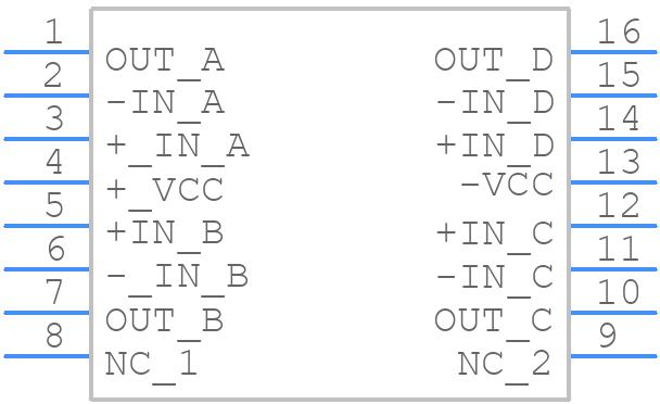 OPA404KU - Texas Instruments - PCB symbol