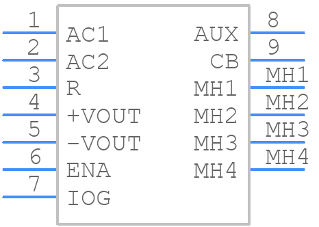 DPF1000 - Cosel - PCB symbol