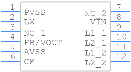 XCL209F083DR - Torex - PCB symbol