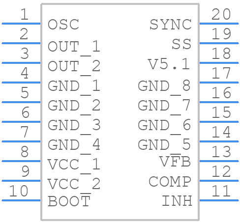 L4973D5.1 - STMicroelectronics - PCB symbol