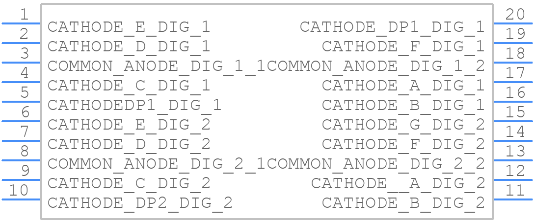 KCDA02-105 - Kingbright - PCB symbol