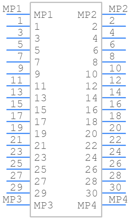 DF40C-30DP-0.4V(51) - Hirose - PCB symbol