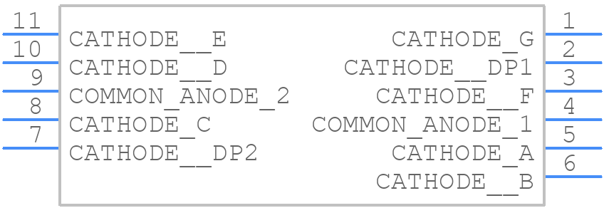 HDSM-281C - Avago Technologies - PCB symbol