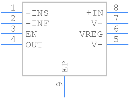 LTC6102HDD#PBF - Analog Devices - PCB symbol