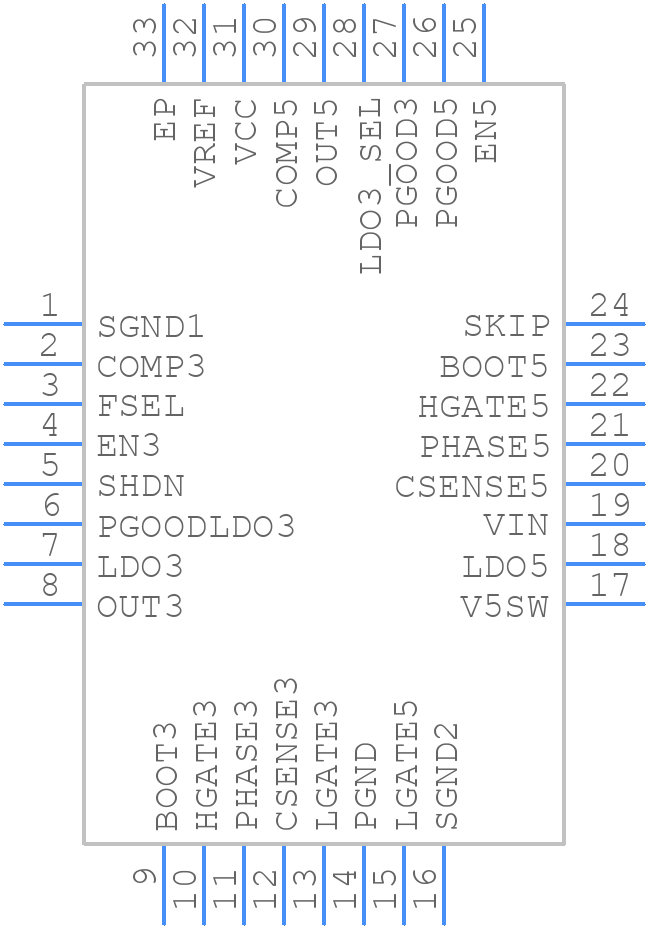 PM6685 - STMicroelectronics - PCB symbol