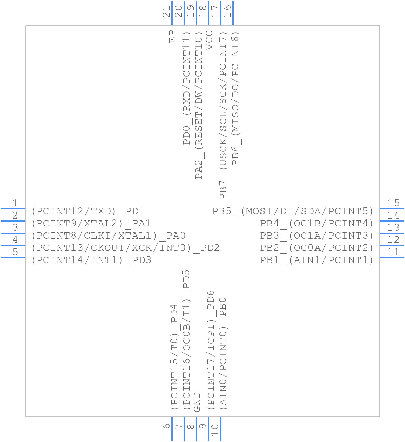 ATTINY2313A-MMHR - Microchip - PCB symbol