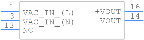 RAC03-05SE/277 - RECOM Power - PCB symbol