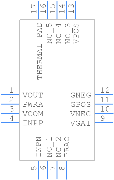 AD8336ACPZ-R7 - Analog Devices - PCB symbol