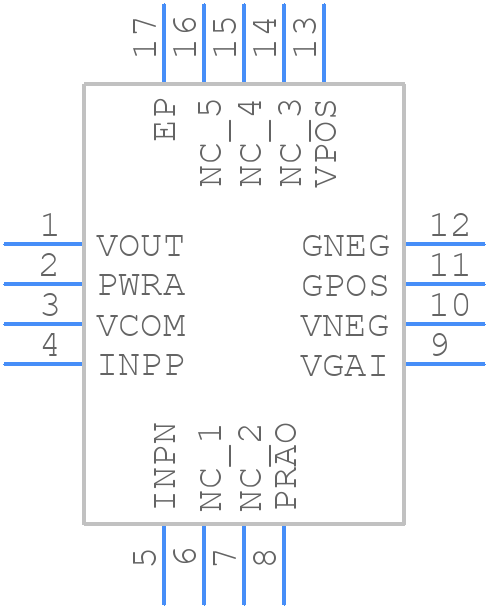 AD8336ACPZ-RL - Analog Devices - PCB symbol