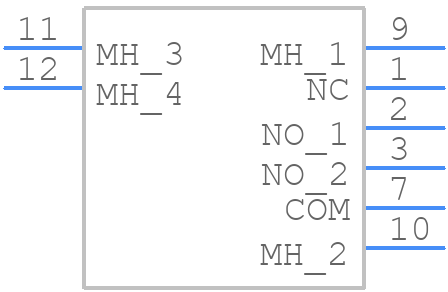 MRB14B - NKK Switches - PCB symbol