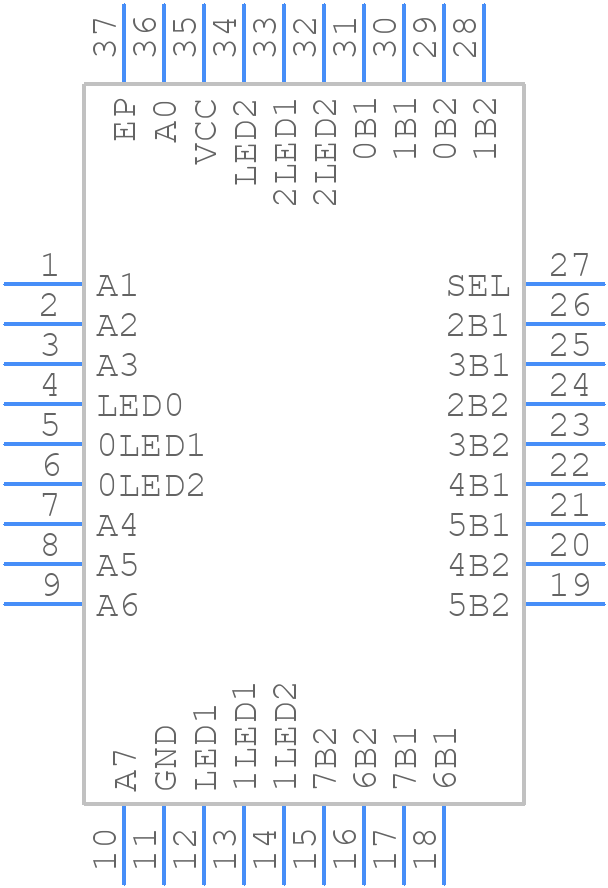 TS3L4892RHHR - Texas Instruments - PCB symbol